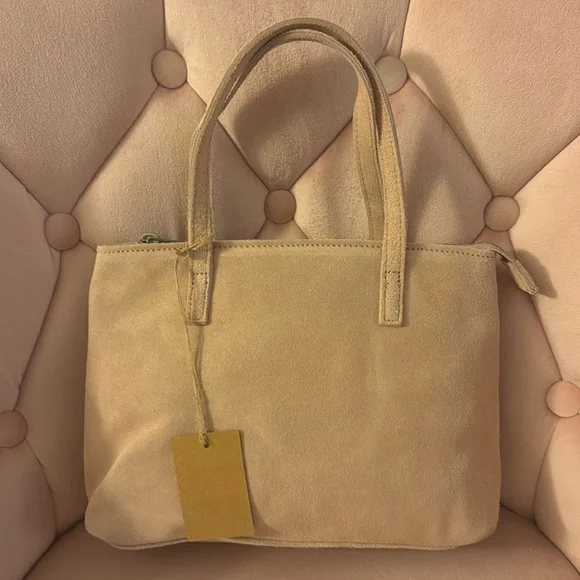 NWT Brandy Melville Suede Mini Tote - Picture 2 of 6